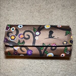Elegant Brown Floral Jewelry Organizer